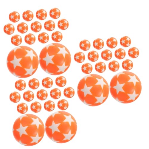 TOYANDONA 45 STK Kicker Zubehör tischfußball plastikball Fussball zubehör spieltisch Kicker fußballzubehör Plastik Ball Fußball Ball auswechselbare Kickerbälle Schreibtisch-Fußbälle Orange von TOYANDONA