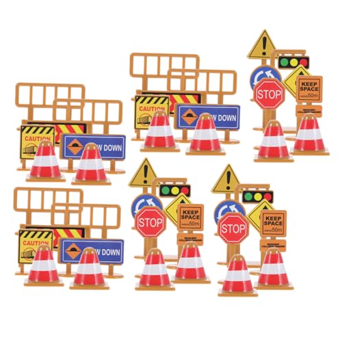 TOYANDONA 45 Stück Teiliges Mini Verkehrszeichen für Realistische Straßenverkehrsschilder aus Robustem Kunststoff Fördert Kognitive Fähigkeiten und Verkehrssicherheit Spielerisch für TOYANDONA 45 Stück Teiliges Mini Verkehrszeichen für Realistische Straßenverkehrsschilder aus Robustem Kunststoff Fördert Kognitive Fähigkeiten und Verkehrssicherheit Spielerisch für von TOYANDONA