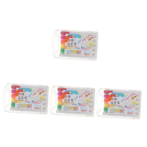 TOYANDONA 48 STK Marker Acrylstift Für Erwachsene Farbmarkierungsstifte Zeichnen Mit Acrylfarbenstiften Farbstifte Acrylmalstifte Für Kinder Sammelalbum-acrylmalstifte Malstifte-kit Plastik von TOYANDONA