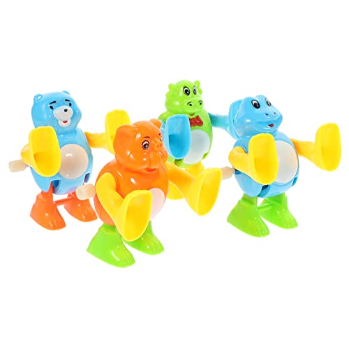 TOYANDONA 4Stücke Aufziehspielzeug für Kinder Tragbares Cartoon Spielzeug Lustiges Spielzeug für Kleinkinder Dekoratives für Jungen und Mädchen für Drinnen und Draußen TOYANDONA 4Stücke Aufziehspielzeug für Kinder Tragbares Cartoon Spielzeug Lustiges Spielzeug für Kleinkinder Dekoratives für Jungen und Mädchen für Drinnen und Draußen von TOYANDONA