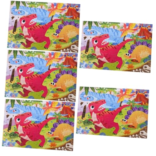 TOYANDONA 5 Sätze Kinderpuzzle -Puzzle Puzzle-Spielzeug Für Kinder Rätsel Für Kinder Im Alter Von 3-5 Jahren Gewebte Armbänder Mädchen Spielzeug Spielzeuge Papier Requisiten Kleinkind von TOYANDONA