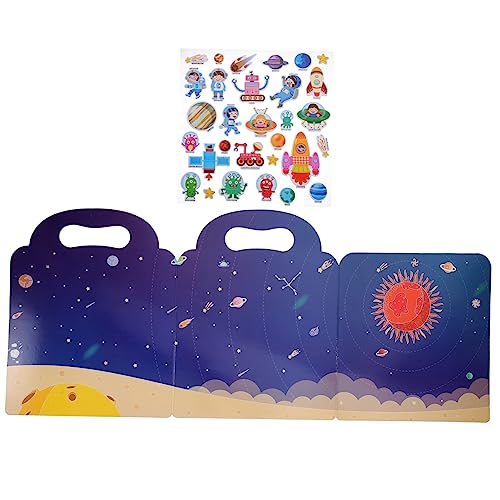 TOYANDONA 5 Sätze Kinderzimmeraufkleber-Boom Buchaufkleber selber Machen Stickerbuch für Kinder kinderzimmer wanddeko wandpolsterung kinderzimmer Play Stickerbuch zur Kindererziehung Papier von TOYANDONA