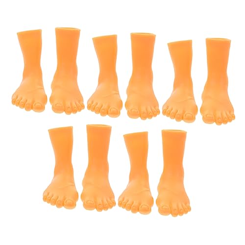 TOYANDONA 5 Sätze Kleine Fingerfüße Aus Gummi Fingerpuppen Mit Winzigen Füßen Winzige Fingerhände Fingerpuppenspielzeug Fingerpuppe Zum Geschichtenerzählen Fingerschuhe Tragbar Vinyl Modell von TOYANDONA