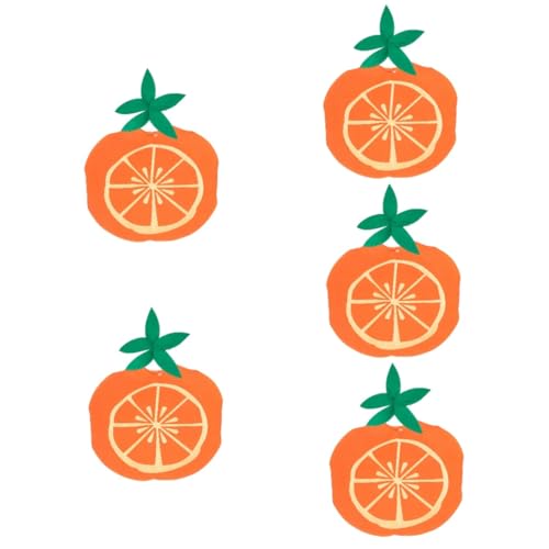 TOYANDONA 5 Sätze Obstkleidung Für Kinder Mandarinen Halloweenkostüm Orangen Halloween-kostüm Für Kinder Kinderkleid Schickes Kleid Kostüm Cosplay-kostüm Für Kinder Vlies von TOYANDONA