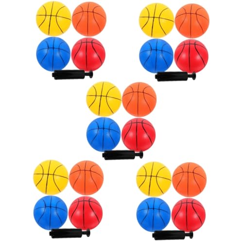 TOYANDONA 5 Sets Mini Basketball Für Kinder Sport Basketball Indoor Basketball Für Kinder Mini Strandbälle Aufblasbarer Basketball Sportbälle Zum Spielen Klopfen Elastizität Ball von TOYANDONA