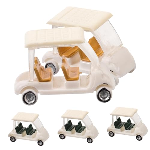 TOYANDONA 5 Stück Mikro Landschafts Sandtisch Modell DIY Herstellung Von Miniatur Golfwagen Zum Basteln Strandspielzeug Golfwagen Figur Flexibler Stativclip von TOYANDONA