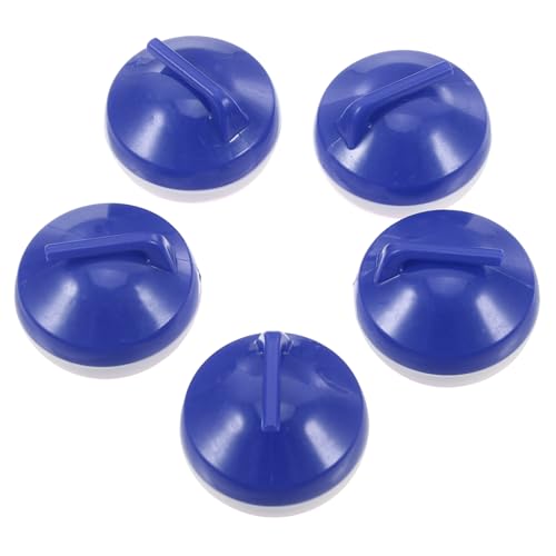 TOYANDONA 5 Stück Mini Curling Ball Curling Zubehör Lernspielzeug kinderspielzeug Sportspielzeug für geschicklichkeitsspiel interaktives familienspiele Plastik Blue von TOYANDONA