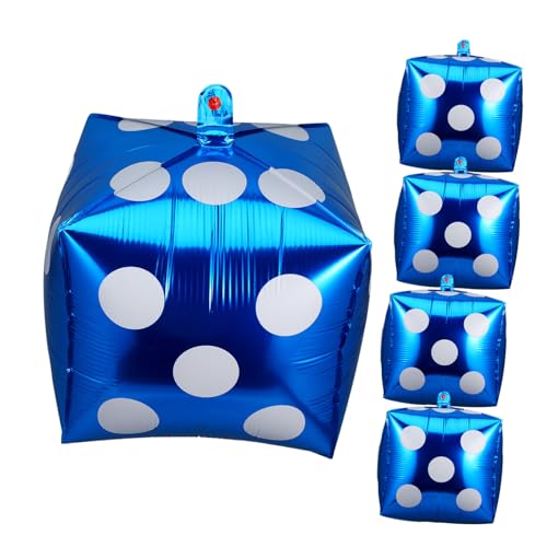 TOYANDONA 5 Stück Teiliges Dice Folienballon Würfel Luftballons Partydekoration Themenparty Deko für Halloween Geburtstag Faschingsfest Jubiläum TOYANDONA 5 Stück Teiliges Dice Folienballon Würfel Luftballons Partydekoration Themenparty Deko für Halloween Geburtstag Faschingsfest Jubiläum von TOYANDONA