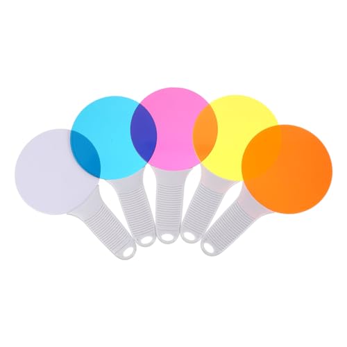 TOYANDONA 5 Stück Teiliges Farbfilter Optisches Lernspielzeug mit Rutschfestem Griff Fördert Farberkennung Frühe Physik Farbexperimente Leicht und Handlich für Kindergarten und Vorschule TOYANDONA 5 Stück Teiliges Farbfilter Optisches Lernspielzeug mit Rutschfestem Griff Fördert Farberkennung Frühe Physik Farbexperimente Leicht und Handlich für Kindergarten und Vorschule von TOYANDONA