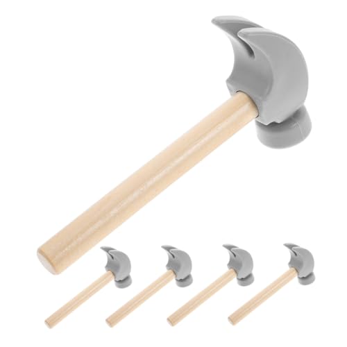 TOYANDONA 5 Stück Teiliges Holzhammer Leichtes Junge Mädchen-holzwerkzeug Sicherer Lernspielzeug-Hammer zum Schlagen Vielseitig als Meeresfrüchte-Knacker für Geburtstagsfeiern und Frühe TOYANDONA 5 Stück Teiliges Holzhammer Leichtes Junge Mädchen-holzwerkzeug Sicherer Lernspielzeug-Hammer zum Schlagen Vielseitig als Meeresfrüchte-Knacker für Geburtstagsfeiern und Frühe von TOYANDONA