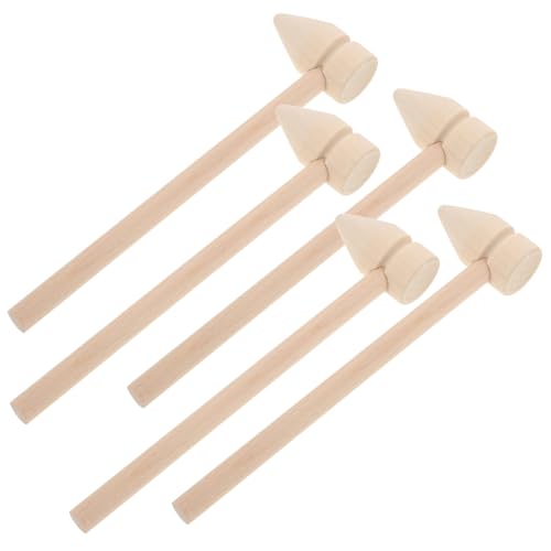 TOYANDONA 5 Stück Teiliges Mini Holzhammer Leichtes Holzspielzeug mit Ergonomischem Griff Sicherer Klopfhämmer für Lernspielzeug Partygeschenk und Unterrichtswerkzeug TOYANDONA 5 Stück Teiliges Mini Holzhammer Leichtes Holzspielzeug mit Ergonomischem Griff Sicherer Klopfhämmer für Lernspielzeug Partygeschenk und Unterrichtswerkzeug von TOYANDONA