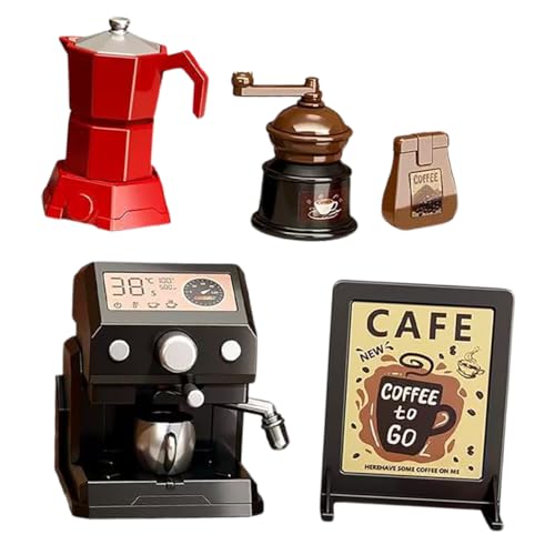 TOYANDONA 5 Stück Teiliges Miniatur Kaffeevollautomat Spielset Realistische Mini Kaffeemaschine für Puppenhaus Detailgetreues Modell für Jungen und Mädchen Miniatur Coffeeshop Zubehör TOYANDONA 5 Stück Teiliges Miniatur Kaffeevollautomat Spielset Realistische Mini Kaffeemaschine für Puppenhaus Detailgetreues Modell für Jungen und Mädchen Miniatur Coffeeshop Zubehör von TOYANDONA