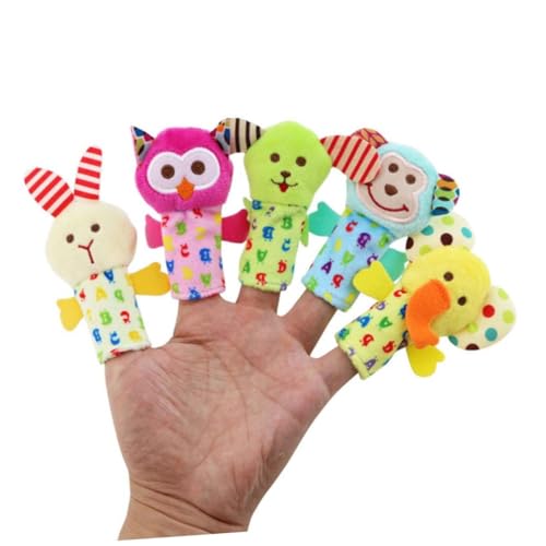 TOYANDONA 5 Teiliges Set üsch Tier Fingerpuppen Für Interaktives Geschichtenerzählen Mit Tierfingerpuppen Für Kleinkinder von TOYANDONA