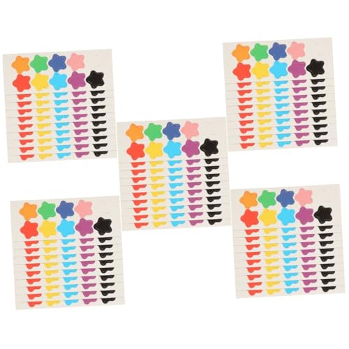 TOYANDONA 50 Blatt Bunte Magnetische Aufkleber Magnetisches Whiteboard Mini-kinderaufkleber Kleine Belohnungsaufkleber Dekorative Sternaufkleber Kühlschrankmagnete Lehrerzubehör Kupferpappe von TOYANDONA