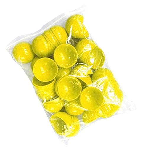 TOYANDONA 50 Stück Aktivität Bunte Bälle Aufblasbare Bälle Eimer Baseball Bälle Baseball Bälle Babys Mini-Baseball Kaugummiballmaschine Baseballspiel Reifen Gelb Mini-Basketball Yellow von TOYANDONA