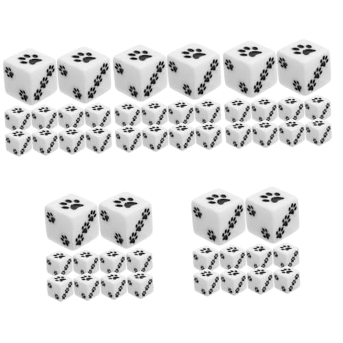 TOYANDONA 50 Stück Bärentatzen-punktwürfel Spiel Requisiten Würfel Mit Quadratischen Ecken 6-seitiger Würfel Pfote Standardwürfel Würfel Für Spiel Würfelspielspielzeug Partywürfel Weiß Harz TOYANDONA 50 Stück Bärentatzen-punktwürfel Spiel Requisiten Würfel Mit Quadratischen Ecken 6-seitiger Würfel Pfote Standardwürfel Würfel Für Spiel Würfelspielspielzeug Partywürfel Weiß Harz von TOYANDONA