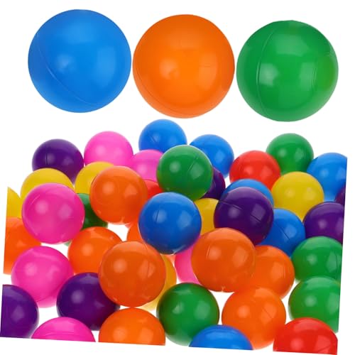 TOYANDONA 50 Stück -Bobo-Ball Pool Wasserspielzeug für Kindergeburtstag Plastikball prallen Grubenbälle für Bunte Ballspielzeuge Ozeankugeln aus Plastik von TOYANDONA