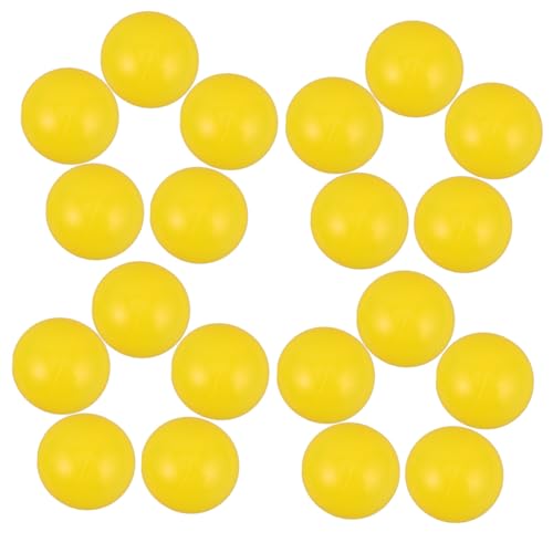 TOYANDONA 50 Stück Meeresball Pit Mini-schwimmball Grubenbälle Für Kunststoffbälle Für Bällebad Spielzeugball Spiel Ozeanbälle Runde Spielbälle Bällebad Für Plastik Yellow von TOYANDONA