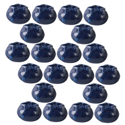 TOYANDONA 50 Stück Simulation Heidelbeere Dekore Fälschung Lebendig Blaubeeren Getrocknete Mango Künstliche Zitronengirlande Szene Früchte Himbeeren Simulierte Rote Frucht Gefälscht Obst PVC von TOYANDONA