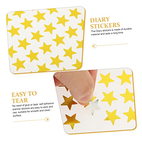 TOYANDONA 50blätter Stern-Aufkleber Bunt DIY Selbstklebend Für Scrapbook Tagebuch Dekor-Aufkleber Farbige Scrapbook-Aufkleber Dekorative DIY-Aufkleber TOYANDONA 50blätter Stern-Aufkleber Bunt DIY Selbstklebend Für Scrapbook Tagebuch Dekor-Aufkleber Farbige Scrapbook-Aufkleber Dekorative DIY-Aufkleber von TOYANDONA