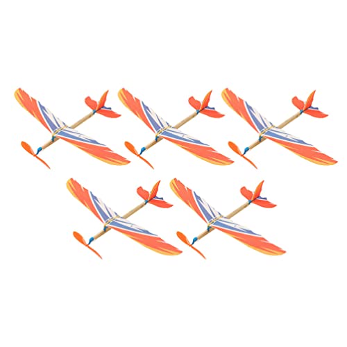 TOYANDONA 5Pcs Balsa Holzflugzeug Fliegende Segelflugzeuge Flugzeugspielzeug Schaumflugzeuge Für Kinder Flugzeug Flugzeugmodell Segelflugzeug Flugzeug Für Kinder Im Freien (Zufällige Farbe) von TOYANDONA