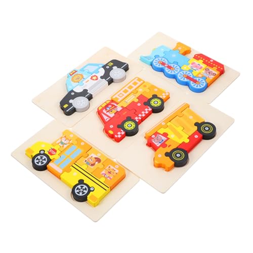 TOYANDONA 5sätze Holzpuzzle Spielzeug Für Junge Mädchen Kognitive Cartoon Puzzle Mit Feuerwehr Bus LKW Und Zug Pädagogisches Spielzeug Für Kleinkinder Interaktive Lernspiele Für Frühe TOYANDONA 5sätze Holzpuzzle Spielzeug Für Junge Mädchen Kognitive Cartoon Puzzle Mit Feuerwehr Bus LKW Und Zug Pädagogisches Spielzeug Für Kleinkinder Interaktive Lernspiele Für Frühe von TOYANDONA