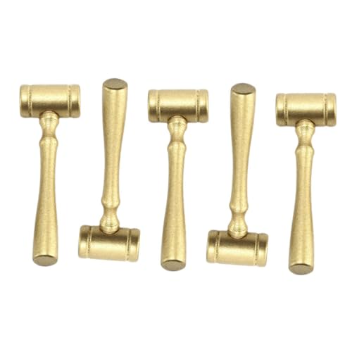 TOYANDONA 5St Richterhammer Bob Spitzhacke klopfen Xylophon Minihammer für kinderspielzeug Tragbarer Hammer Kid Toys kognitiver Kies Hammerwerkzeug beurteilen hölzern Golden von TOYANDONA