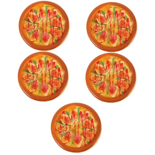 TOYANDONA 5St Simulation Pizza-Modell Küchenrequisiten künstliches Lebensmittelbrot Falsche Pizza Modell Dekoratives Pizza Modell realistisches Pizzamodell Restaurant-Display-Requisite Pu von TOYANDONA