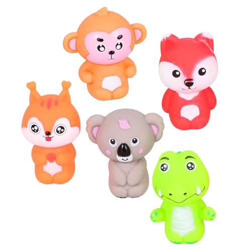 TOYANDONA 5St Tierfigurenspielzeug interaktives puppentrage spielzeuge kinderspielzeug Fingerspielzeug Tiere Fingerpuppe Tierpuppen PVC von TOYANDONA