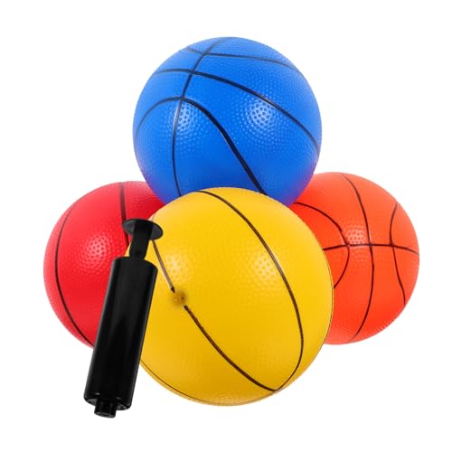 TOYANDONA 5er Set Basketballspielzeug Für Bunte Indoor Basketball Bälle Mit Ballpumpe Ideales Für Den Spielplatz Und Die Von von TOYANDONA