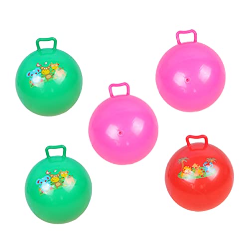 TOYANDONA 5st Den Ball Klopfen Hüpfball Für Springender Ball Aufblasbarer Hüpfball Auf Hüpfenden Spielzeugen Reiten Hüpfspielzeug Hüpfendes Jumper- Kugel Handhaben PVC von TOYANDONA