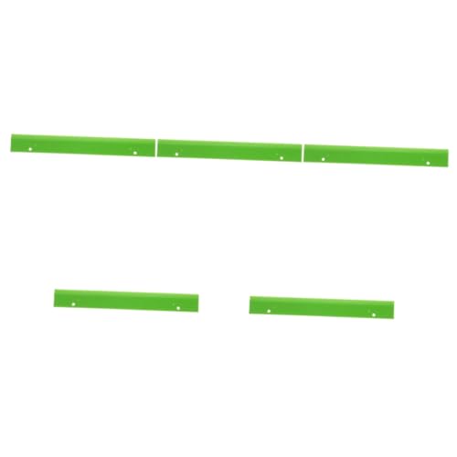 TOYANDONA 5st Der Herrscher des Blinden Braille-linealmaß Blindmessversorgung Blindmesswerkzeug Braille-lernhilfe Braille-lineal-Werkzeug Braille-messgerät Braille-lernressource Green PVC von TOYANDONA