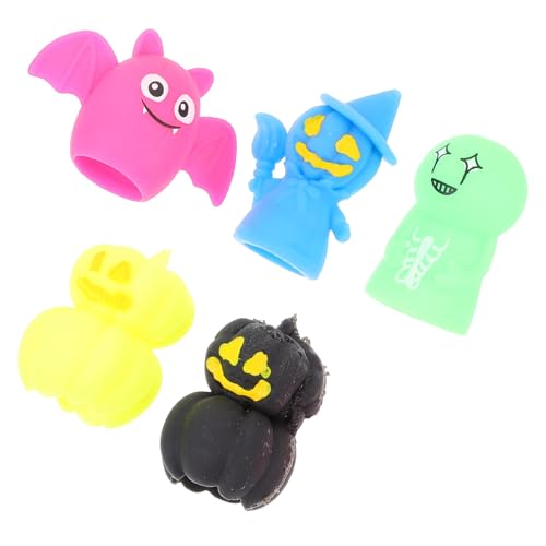 TOYANDONA 5st Handpuppe Halloween Süße Fingerpuppen Mini-handpuppe Fingerpuppen Als Hand-fingerpuppen Fingerpuppen Masse Entzückende Fingerpuppen Handpuppen von TOYANDONA