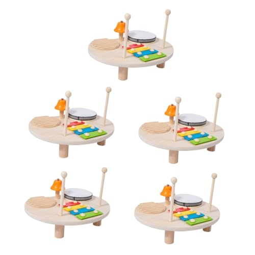 TOYANDONA 5st Multifunktionales Schlaginstrument Musikspielzeug Für Kinder Handmusik Spielzeug Instrumente Für Kinder Interessante Percussion-spielzeuge Perkussionsspielzeug Xylophon Metall von TOYANDONA