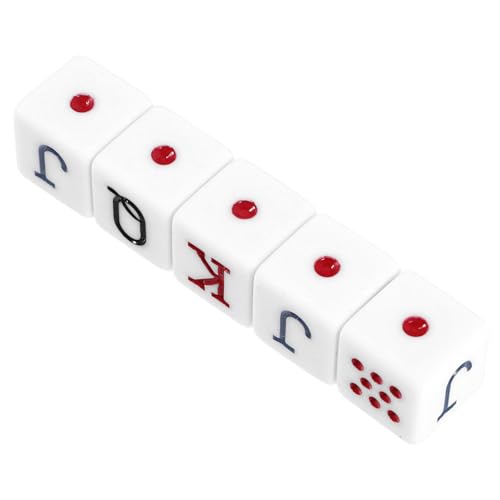 TOYANDONA 5stücke Pokerwürfel Tragbares Würfelset Lustige Spielwürfel Würfelrequisiten Für Trinkspiele Und Partys TOYANDONA 5stücke Pokerwürfel Tragbares Würfelset Lustige Spielwürfel Würfelrequisiten Für Trinkspiele Und Partys von TOYANDONA