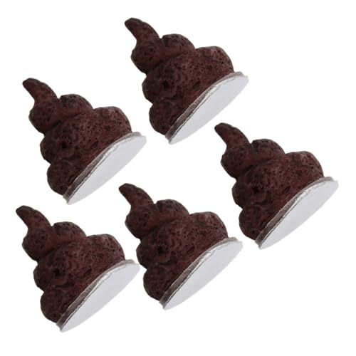 TOYANDONA 5st Simulation Poop Spielzeugkacke Lustige Poop-Modelle Realistisches Kotmodell Poop Werfen Von Kotparty Für Fake-Poop-Party Poop-partyspiel Harz Light Brown von TOYANDONA