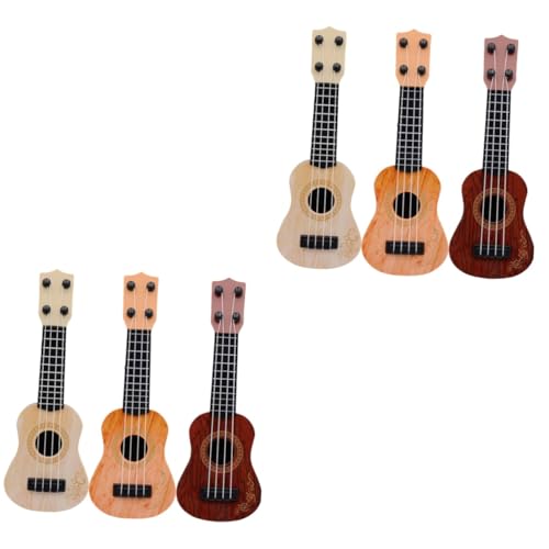 TOYANDONA 6 STK Mini-Ukulele Kinder-Ukulele Gitarrenspielzeug für Kinder kinderinstrumente Kinder musikinstrumente Kinderspielzeug Akustikgitarre Musikinstrumente, Spielzeug Kinder Gitarre von TOYANDONA