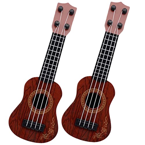 TOYANDONA 6 STK Mini-Ukulele Kinder-Ukulele Kleinkind Ukulele Spielzeug kinderinstrumente musikinstrumente für Kinder Mädchenspielzeug Jungs-Spielzeug Ukulele-Modell für Kleinkinder Plastik von TOYANDONA