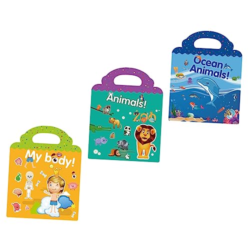 TOYANDONA 6 STK Aufkleber Schultasche Schmücken Meeresdekor Kinderspielzeug Ozeanaufkleber Wohnkultur Dekorationen Meerestierspielzeug Cartoon-Aufkleber Kinderzimmer Papier Fenster von TOYANDONA