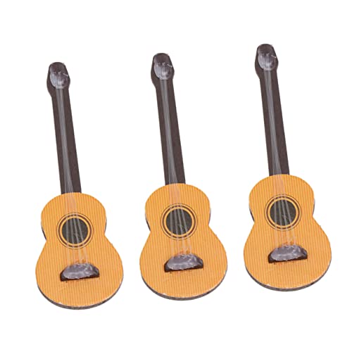 TOYANDONA 6 STK Gitarren-Requisiten bürodeko büro Dekoration elektrische Gitarre Miniatur Gitarre zubehör Ukulele Gitarren-Desktop-Dekor Mini-Instrumentendekor die Blumen von TOYANDONA