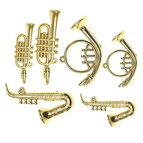 TOYANDONA 6 Stück Mini Klassische Musikinstrumente Saxophone Modelle Miniatur Westliche Instrumente von TOYANDONA