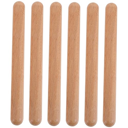 TOYANDONA 6 Stück Musikinstrumenten Stick Rhythmus Sticks Trommel Stick Spielzeug Musikinstrumente Holz Musik Stick Musik Percussion Instrument Rhythmus Schlag Stick Für Trommel von TOYANDONA