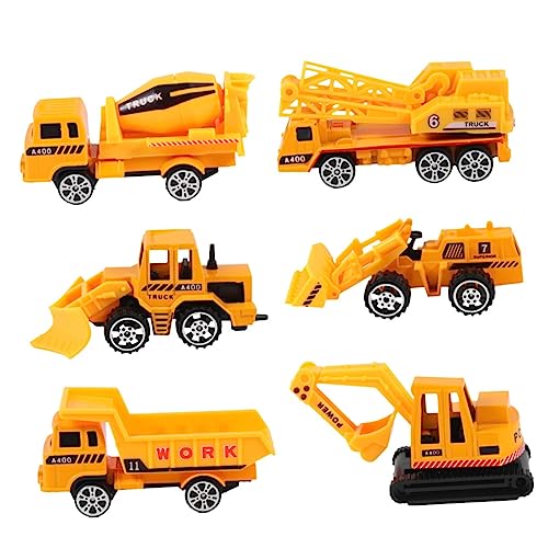 TOYANDONA 6 Stück Simulations-LKW- puppenwagen kinderspielzeug Auto Spielzeugautos für Spaß Toy car Flugzeug Kinderautospielzeug Leichtmetallauto für von TOYANDONA