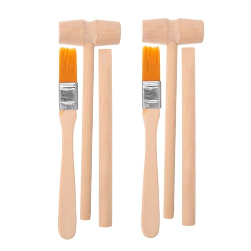 TOYANDONA 6 Stück Teiliges Ausgrabungsset für Holzhammer Meißel und Pinsel Buntes Archäologie für Jungen und Mädchen Stem Lernset für Fossile Ausgrabungen und Edelsteinentdeckung TOYANDONA 6 Stück Teiliges Ausgrabungsset für Holzhammer Meißel und Pinsel Buntes Archäologie für Jungen und Mädchen Stem Lernset für Fossile Ausgrabungen und Edelsteinentdeckung von TOYANDONA