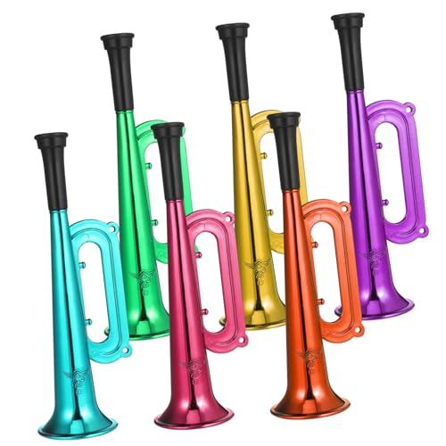 TOYANDONA 6 Stück Teiliges Bunte Trompeten aus Kunststoff Sichere Nachahmungströten für Party Festival Fußballfans und Laute Farbenfrohe Lärminstrumente TOYANDONA 6 Stück Teiliges Bunte Trompeten aus Kunststoff Sichere Nachahmungströten für Party Festival Fußballfans und Laute Farbenfrohe Lärminstrumente von TOYANDONA