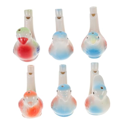 TOYANDONA 6 Stück Teiliges Keramik Wasservogel pfeifenspielzeug für Musikalisches Lernspielzeug mit Lustigem Zwitscher Sound Wasserbefüllbar Robust und Pädagogisch Geeignet Geschenkidee für TOYANDONA 6 Stück Teiliges Keramik Wasservogel pfeifenspielzeug für Musikalisches Lernspielzeug mit Lustigem Zwitscher Sound Wasserbefüllbar Robust und Pädagogisch Geeignet Geschenkidee für von TOYANDONA