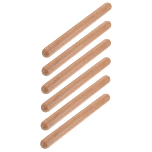 TOYANDONA 6 Stück Teiliges Klassische Holz rhythmussticks Pädagogische Schlaginstrumente für Fördert Frühe Musikalische Entwicklung und Rhythmusgefühl Geeignet für Kindergarten und TOYANDONA 6 Stück Teiliges Klassische Holz rhythmussticks Pädagogische Schlaginstrumente für Fördert Frühe Musikalische Entwicklung und Rhythmusgefühl Geeignet für Kindergarten und von TOYANDONA