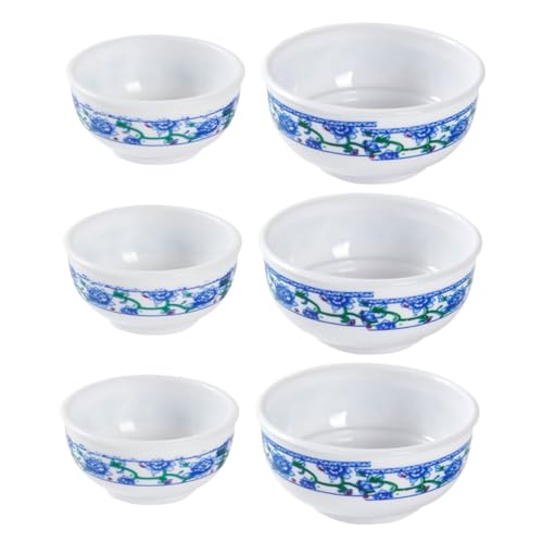 TOYANDONA 6stücke Miniatur Geschirrset Für Teiliges Mit Realistischen Blauen Schalen Für Miniaturküchen Und Wohnaccessoires Deko Für Spielzeughäuser Und Rollenspiele TOYANDONA 6stücke Miniatur Geschirrset Für Teiliges Mit Realistischen Blauen Schalen Für Miniaturküchen Und Wohnaccessoires Deko Für Spielzeughäuser Und Rollenspiele von TOYANDONA