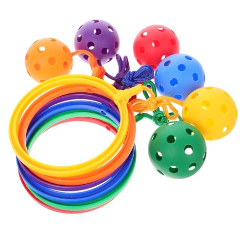 TOYANDONA 6Pcs Knöchel Skip Ball Toy - Verstellbarer Seilsprungring Für Kinder Fitnessgeräte Für Spielplatz Koordinationsentwicklung von TOYANDONA