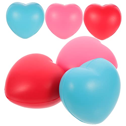 TOYANDONA 6St Herz-Stress-Ball für kinderspielzeug funnytoys spielsachen für spielzeuge für Quetschspielzeug lustige Stressbälle Squeeze-Herz- Pu von TOYANDONA